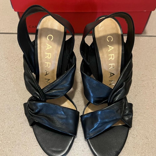 Carrano sandals new, black, size 38