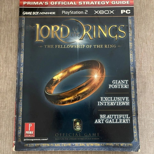 Lord of the Rings Fellowship of the Ring Prima strategy guide used
