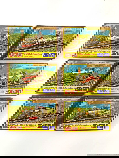 6 Κουτιά SNAP TOGETHER Model Kit μινιατούρες παλιά τρένα της δεκαετίας του ’80.