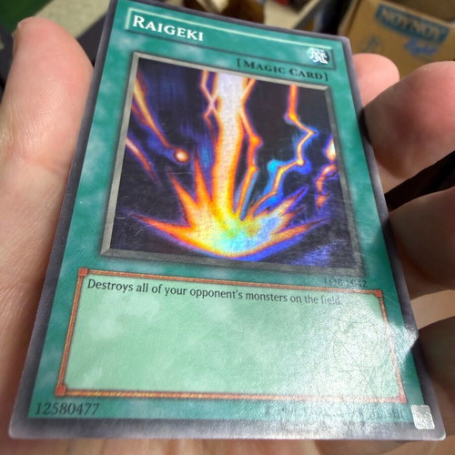 Yu-Gi-Oh Raigeki LOB-E042 Ultra Rare Holo card mint condition