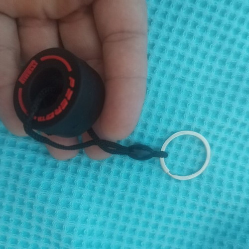 F1 PZero Pirelli Keychain new, black rubber
