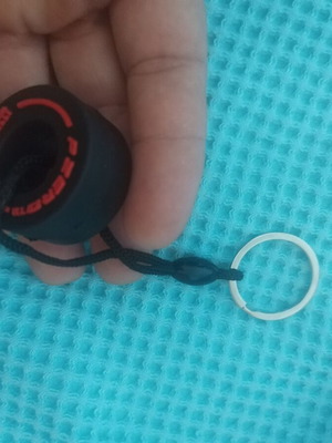 F1 PZero Pirelli Keychain new, black rubber