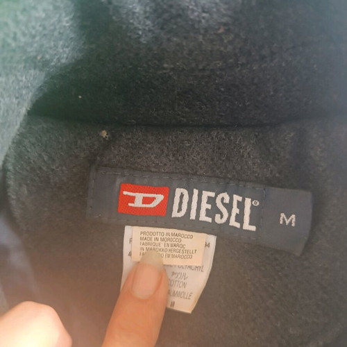 Diesel medium coat like new, black