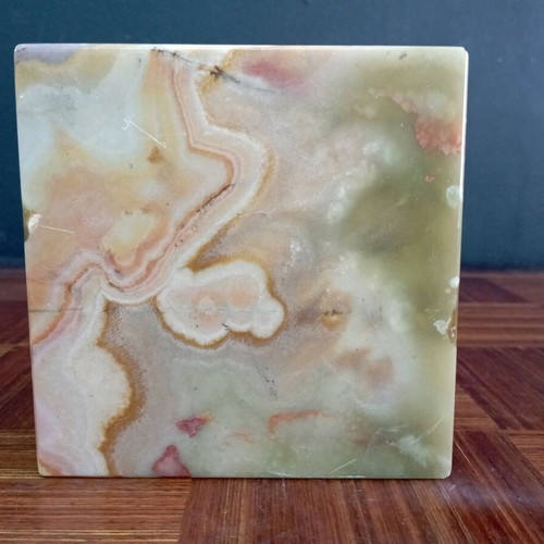 Glass ashtray retro like new with marble colors from onyx