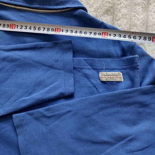 Behype men's long-sleeve polo shirt XL blue like new