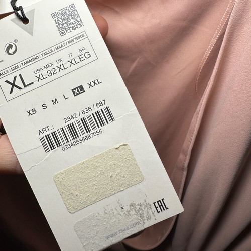 Zara pink dress new with tags XL