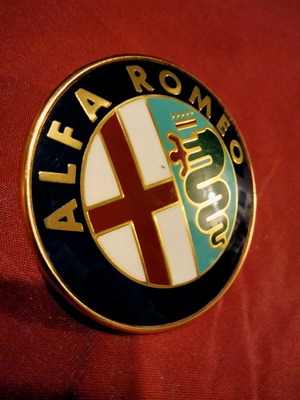 Αυθεντικό σήμα Alfa Romeo vintage από Bomisa Milano σαν καινούργιο