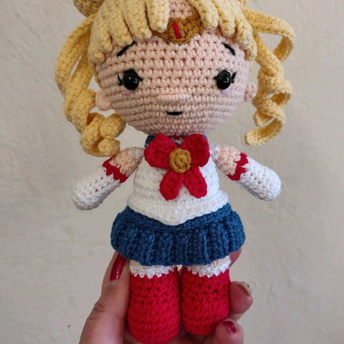 Crochet Sailor Moon doll new, handmade, 20cm
