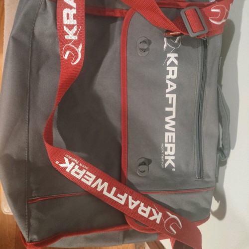 Kraftwerk Work Fashion messenger bag like new, gray with red details