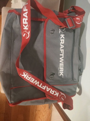 Kraftwerk Work Fashion messenger bag like new, gray with red details
