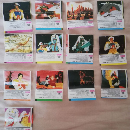 BraveStarr cards used, pack of 13 from Tsik America gum