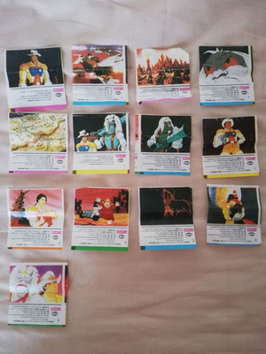 BraveStarr cards used, pack of 13 from Tsik America gum