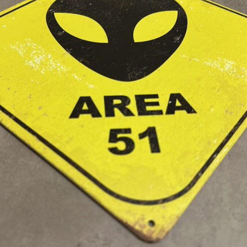 Area 51 wall sign like new