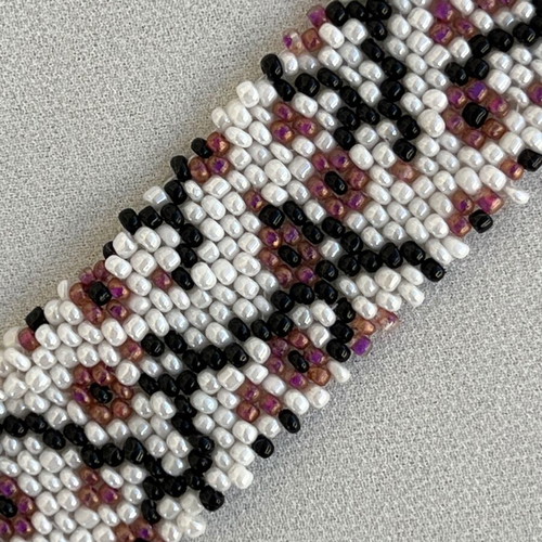 Handmade Sakura Beaded Bracelet like new, multicolored