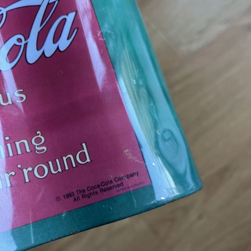 Coca-Cola Collectible Metal Tin Like New, Retro Design for 8 Cans