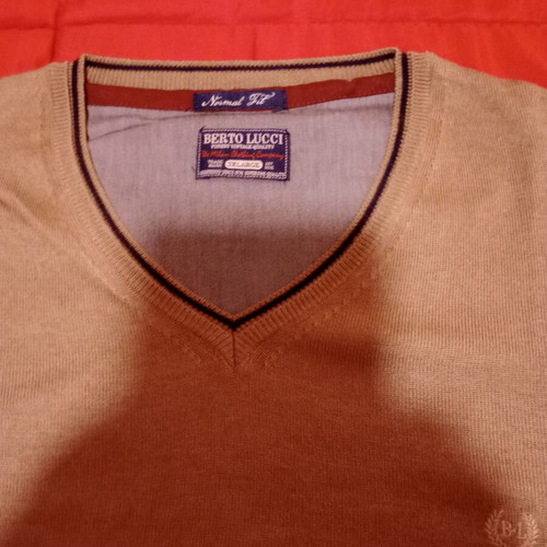 Berto Lucci beige long-sleeve shirt like new