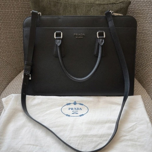 Prada Leather Briefcase black like new
