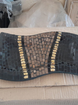 Glass mosaic plate new