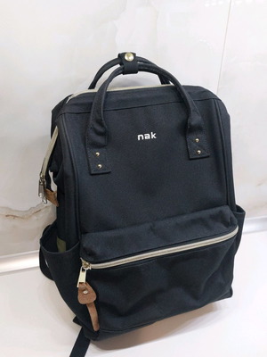 Nak backpack like new, black, comfortable and spacious