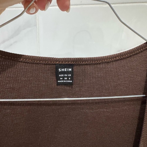Shein bodysuit like new, brown, size M