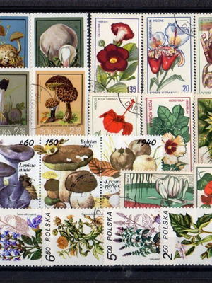 Poland stamp series thematic (flowers-plants) gifted