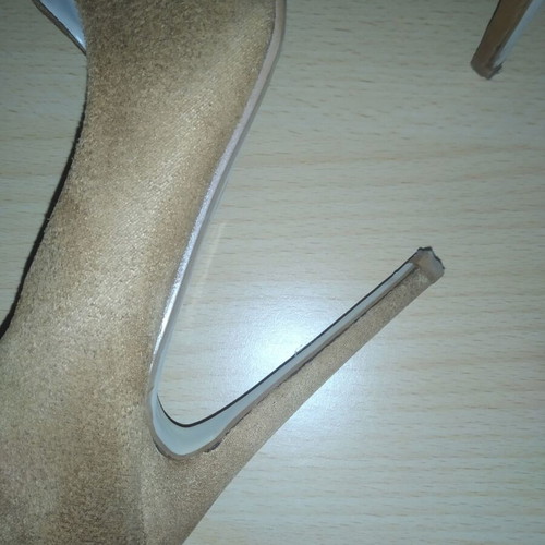 Pink Woman Pumps Size 38 like new, brown, 11 cm heel