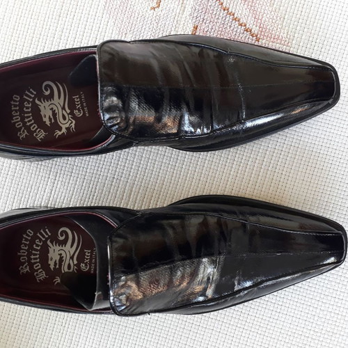 Roberto Botticelli leather shoes black No 41 lightly used