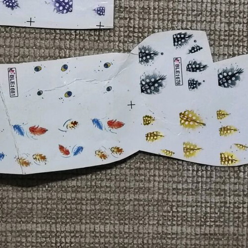 Nail stickers like new with Christmas designs