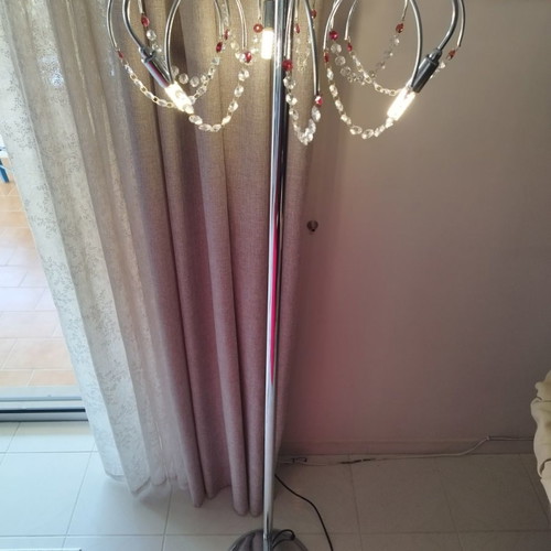Floor lamp used, 1.70 m height with bulbs included