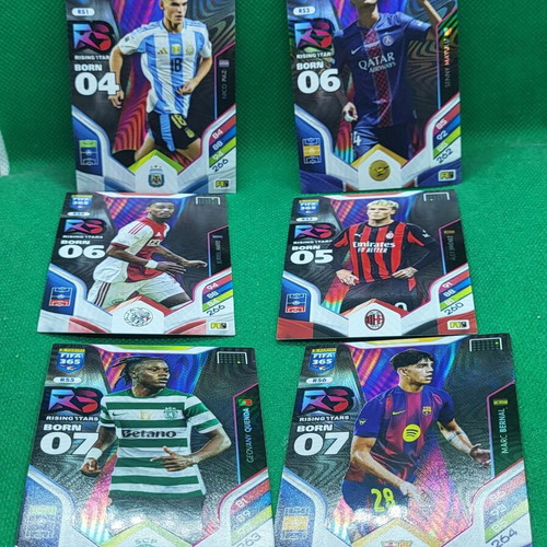 Rising Stars FIFA Panini Adrenalyn 365 pack of 6 cards, new
