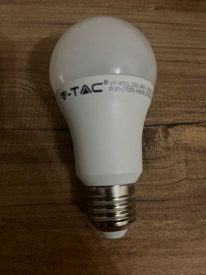 V-TAC Smart LED bulb 11W E27 A60 RGBW 1055lm