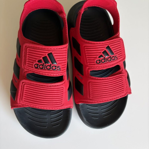 Adidas kids' sandals, red, size 28