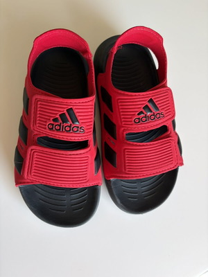 Adidas kids' sandals, red, size 28