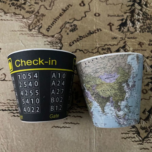 Espresso QUY cups used, set of 2, 90ml, recyclable