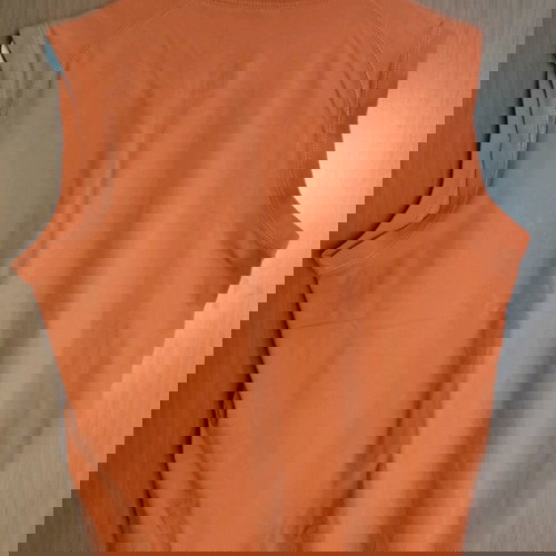 Αθλητική αμάνικη μπλούζα Nike μεταχειρισμένη, πορτοκαλί, μέγεθος S/M