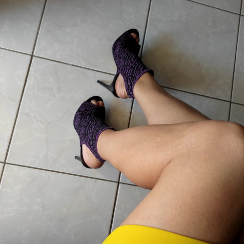 Zara Woman heels used, size 39, purple