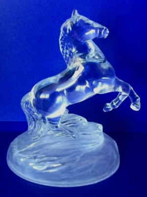 Cristal D'arques Cheval crystal statue France 2001 new