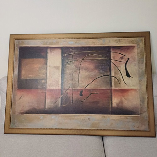 Handmade painting on stretched canvas Roberts Kati like new