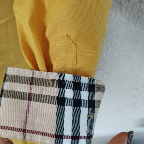 Men's Shirt Large ochre color cotton new