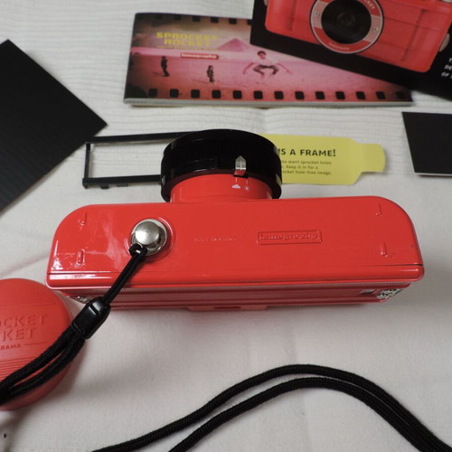 Panorama Sprocket Rocket Lomo red boxed film camera 135