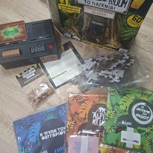 Escape Room board game used with box
