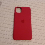 Genuine iPhone 11 Pro Max Silicon Case red