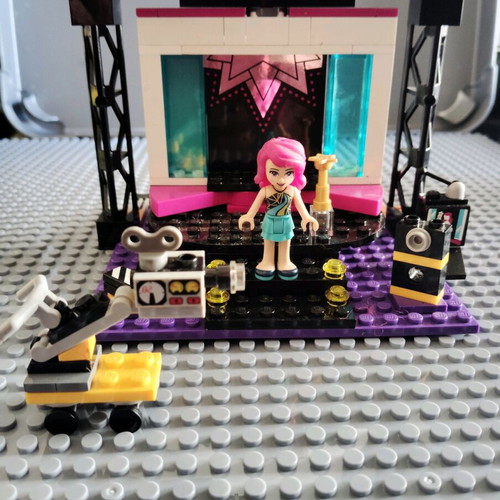 Lego Friends Pop Star TV Studio used