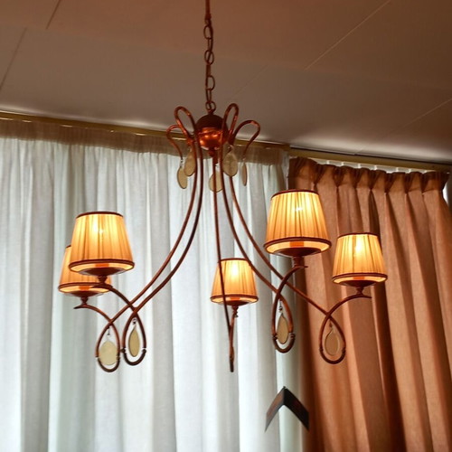 Ceiling lights new, 5-light chandelier and 4-light fixture