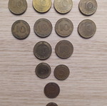 Монети Pfennig употребявани, комплект от 14, Германия 1949-1991