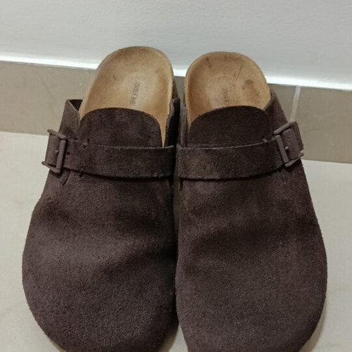Zara Home brown leather clogs used, size 37