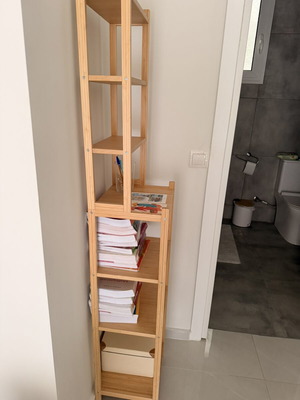 IKEA bathroom shelf unit