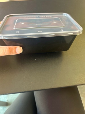 Plastic container 750 ml suitable for microwave and freezer new