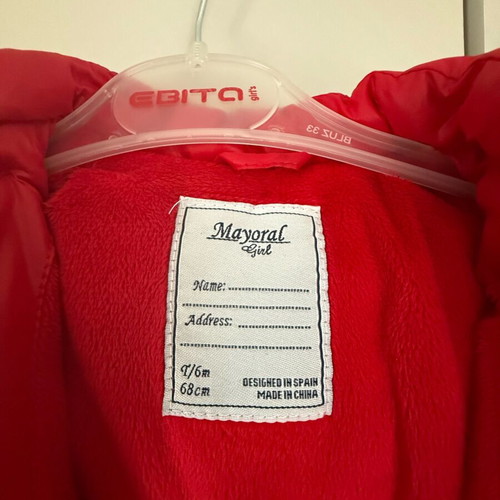 Mayoral baby red jacket used