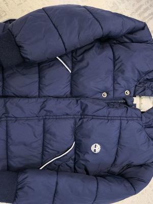 Timberland kids puffer jacket with hood like new, 4 years old